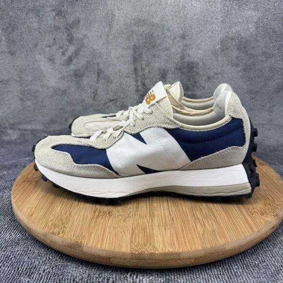 New Balance 327 Shoes Womens Size 6 Blue White Suede Nylon Retro Sneaker MS327OB - Picture 3 of 9